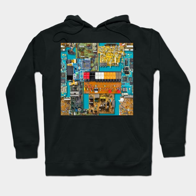 Circuit Board Hoodie by dinaaaaaah